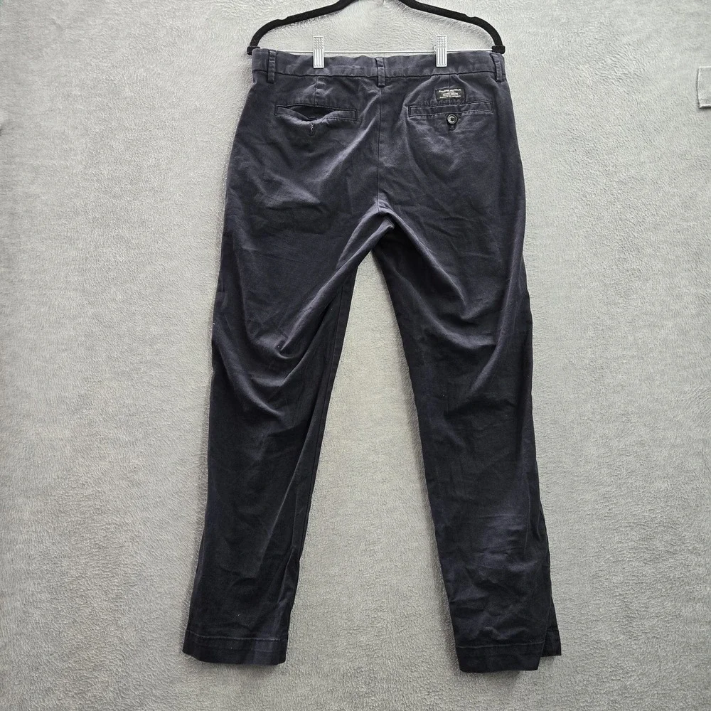 Banana Republic Men Pants 32X30 Blue Chino Mason Button 28